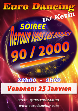 soiree &agrave; th&egrave;me l'Euro Dancing quevauvillers 80710